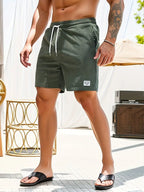 Mens Shorts Corduroy Look Lightweight Straight Fit Casual Wear