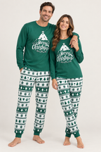 Christmas Pajamas Family Matching Sets Cotton Women Men Kids Baby