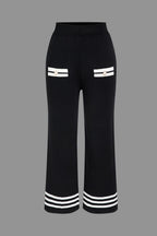 Wynne | Women's Knit Two-Piece Set | Cropped Cardigan & Wide-Leg Pants