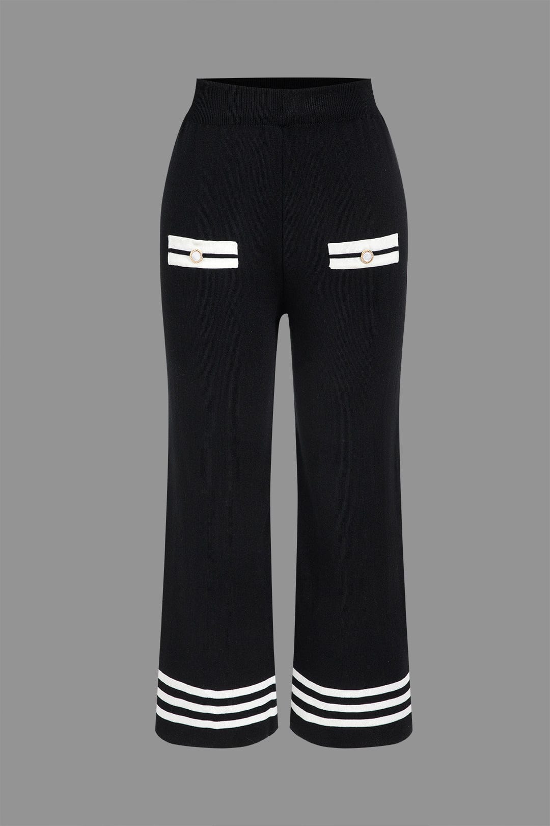 Wynne | Women's Knit Two-Piece Set | Cropped Cardigan & Wide-Leg Pants