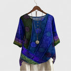 Tamsin | Women Boho Patchwork Print Top
