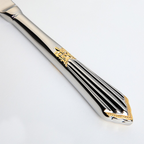 Jade | Cutlery Set | Gold Finish, Stainless Steel | 24 or 48 Piece