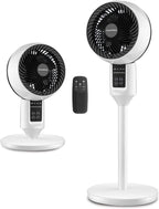Xanthe | Pedestal Fan | 3D Oscillation, Adjustable Height, Ultra-Quiet | White