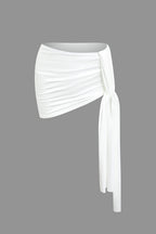 Jade | Two-Piece Set | One-Shoulder Top & Draped Mini Skirt | Women's
