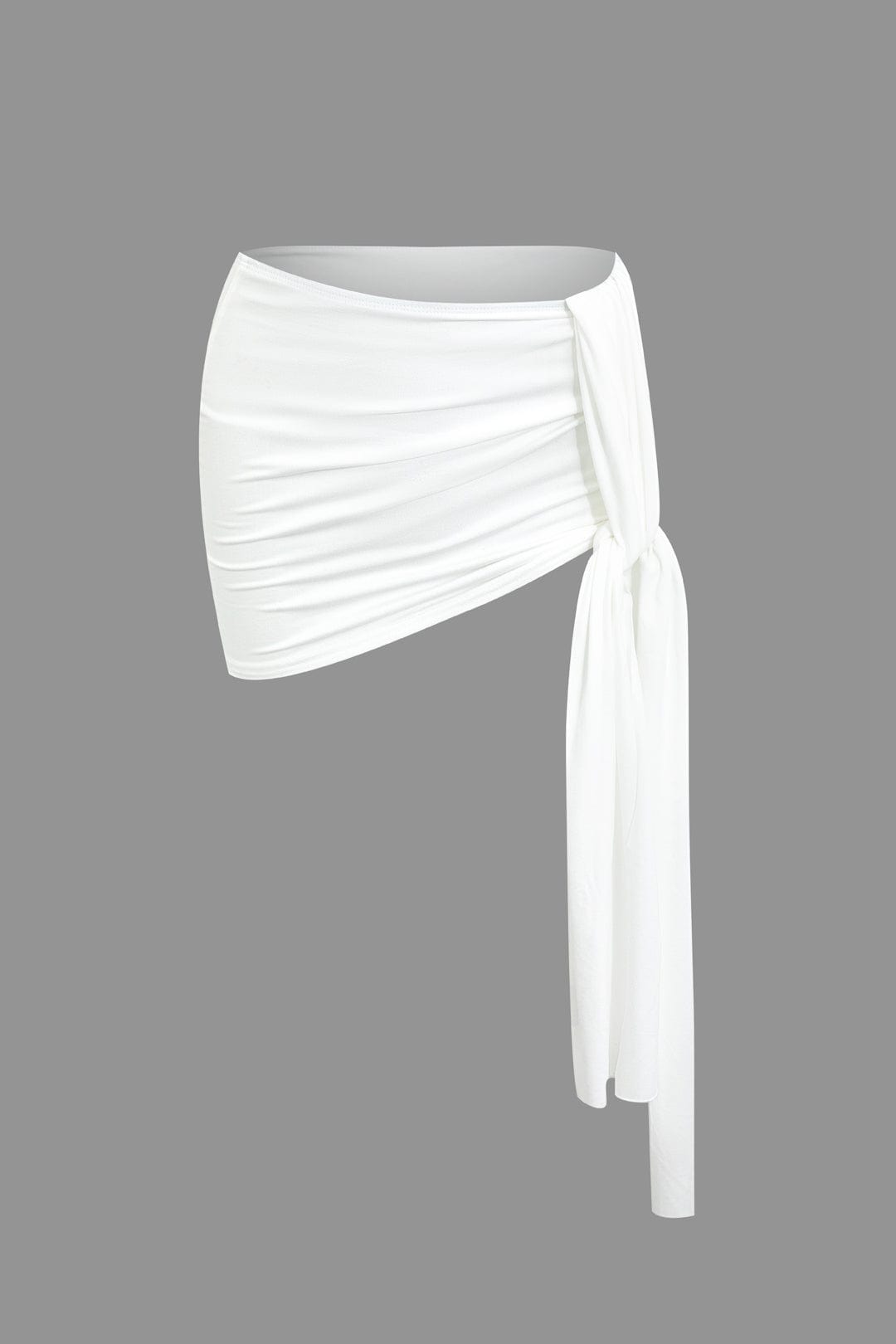 Jade | Two-Piece Set | One-Shoulder Top & Draped Mini Skirt | Women's