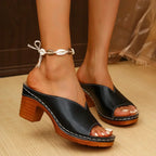 Women Orthopedic Sandals Thick Heel