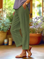 Linen Pants Women Relaxed Fit Lightweight Wide Leg | Reva