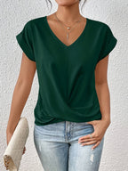 Rhea | Women's T-Shirt | Sweetheart Neckline, Casual Everyday Top