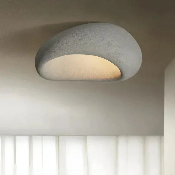 Ceramic Ceiling Light Wabi-Sabi Organic Minimalist