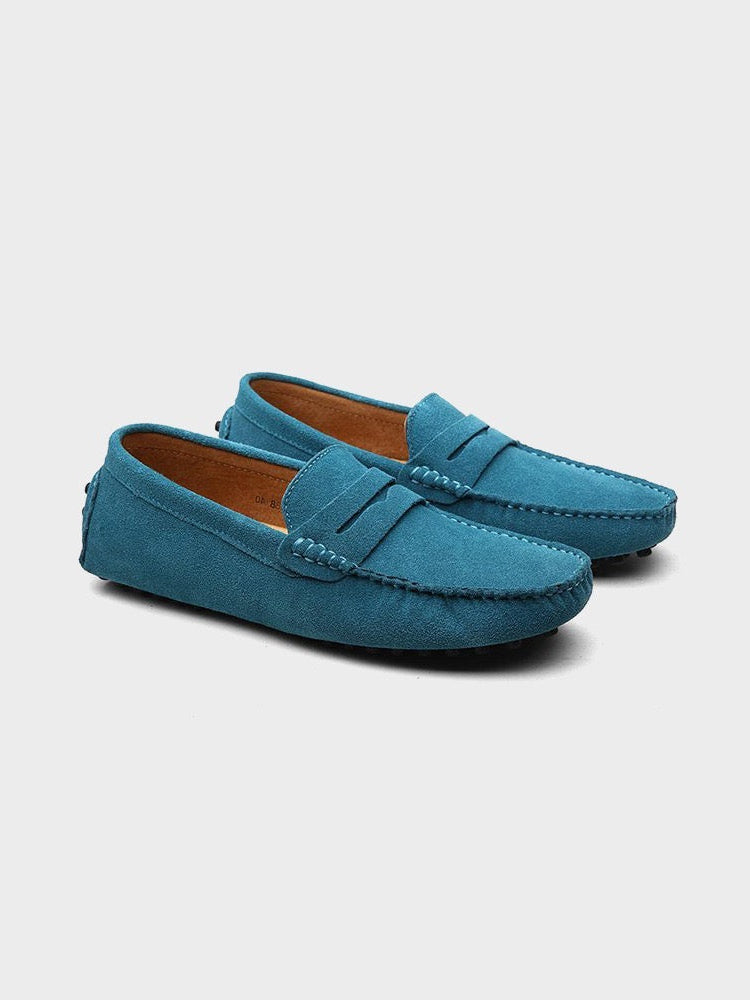 Marlowe | Suede Loafers | Men's Slip-On Boat Shoes | Calf Suede, Laceless