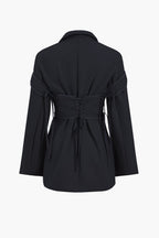 Anneke | Women's Blazer & Corset Two-Piece Set | Lace-Up, Tailored