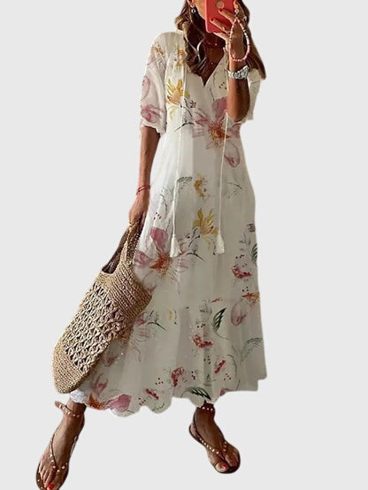 Gigi | Boho Summer Dress | V-Neck, Vintage, Lightweight