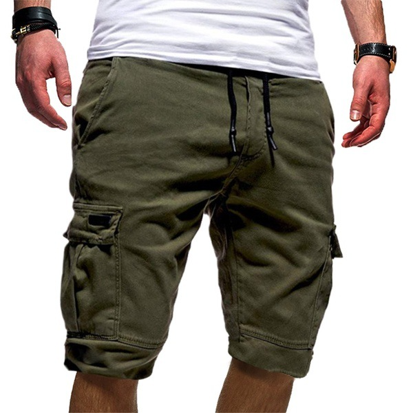 Mens shorts cargo casual multi pocket lightweight breathable relaxed fit