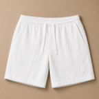 Mens Swim Shorts Lightweight Knee Length Loose Fit Drawstring Waist