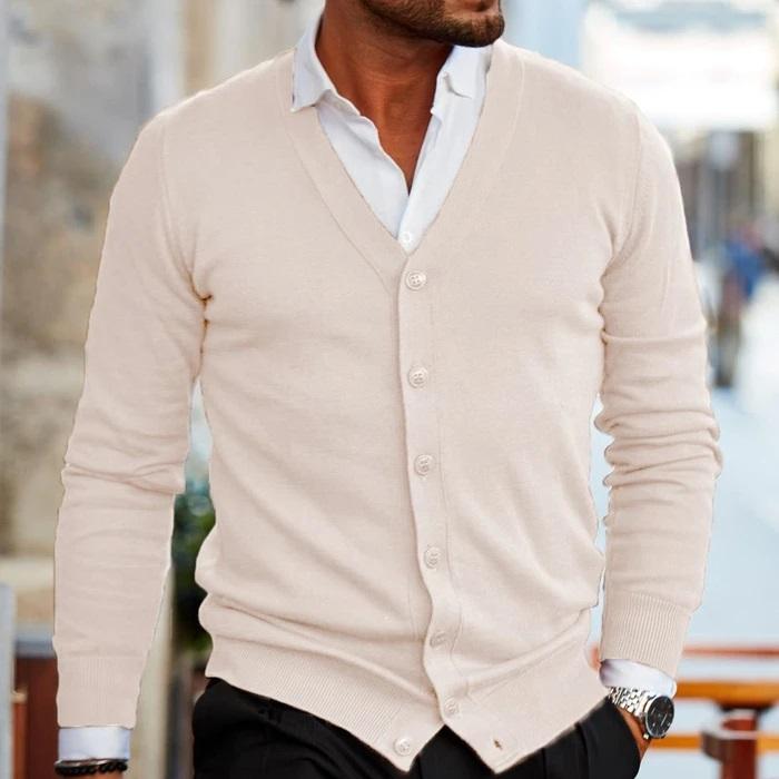 Men Knit Cardigan Comfortable Fit