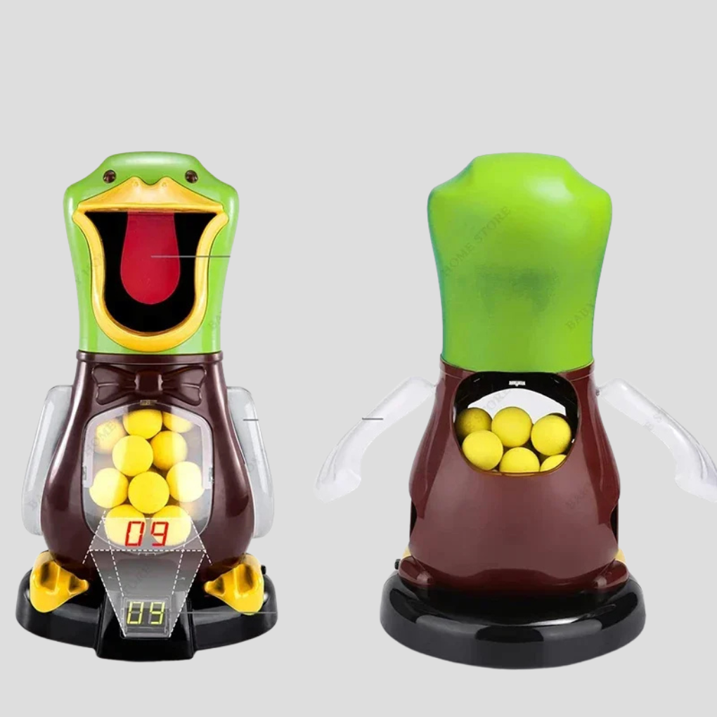 Kids Air Powered Soft Bullet Shooting Game Walking Duck Target Set