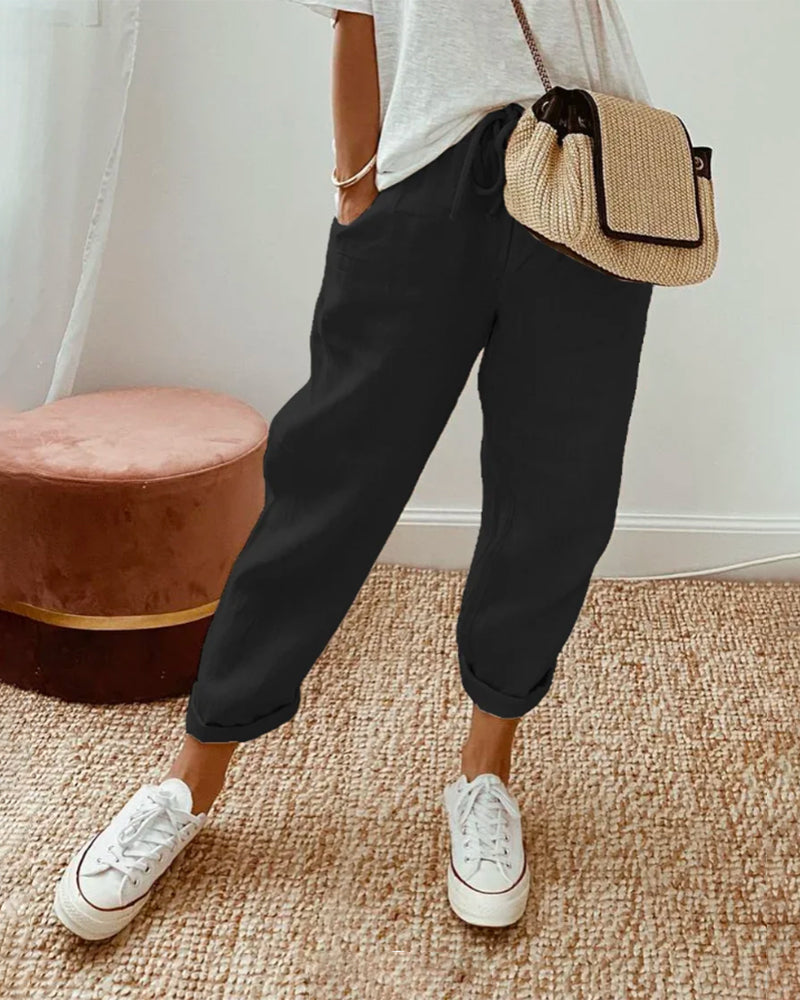 Embla | Women's Linen Pants | Casual, Breathable | Relaxed Fit