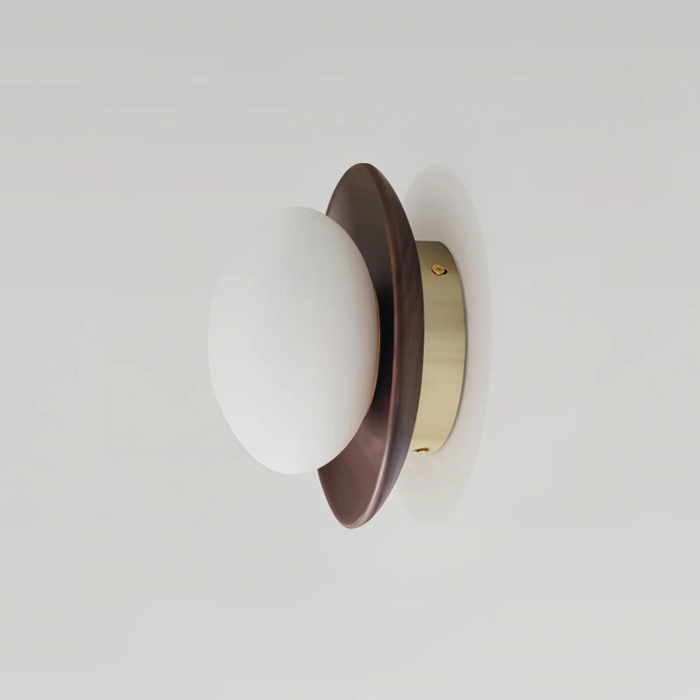 Marlow | Wall Light | Scandinavian Round Frame, Globe Shade | Indoor