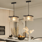 Dione | Chandelier | Dining Room, 3-Step Dimmable, Glass, Black | E27