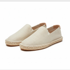 Espadrilles Women Unisex Slip On Canvas Jute Sole Flat Shoes