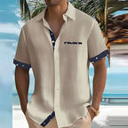 Aria | Men's Short Sleeve Summer Shirt | Breathable, Lightweight | S–3XL