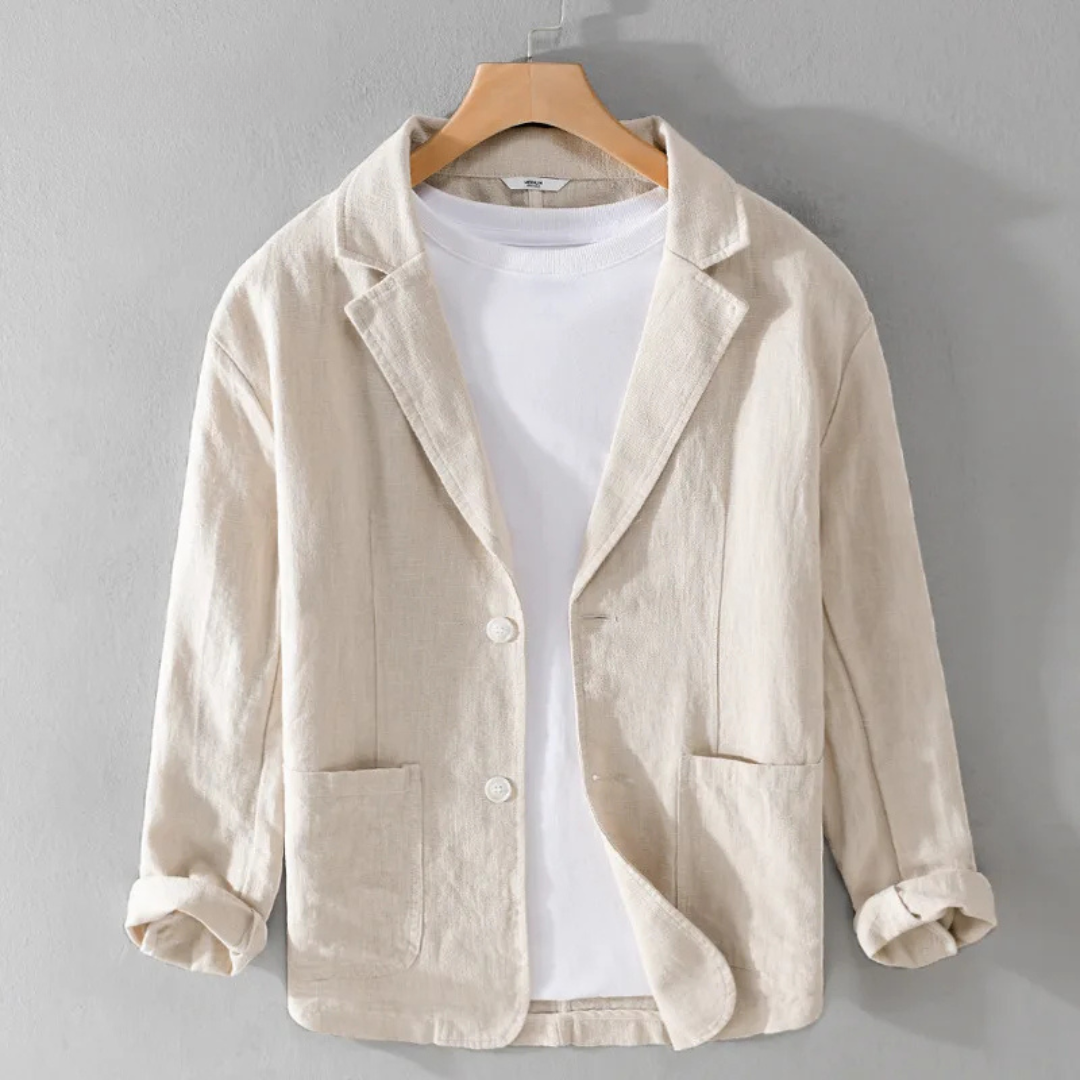 Aria | Men's Linen Blazer | Relaxed Fit, Breathable