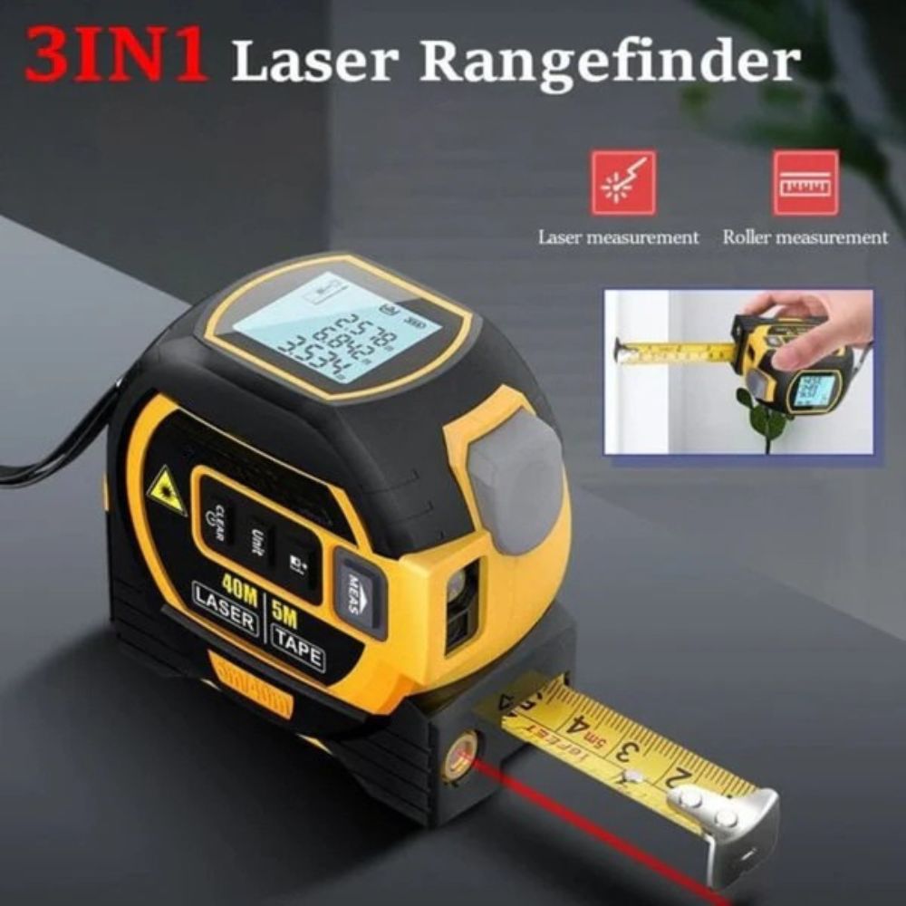 Calla | Laser Tape Measure | 3-in-1 Digital Distance Tool | 131FT/197FT