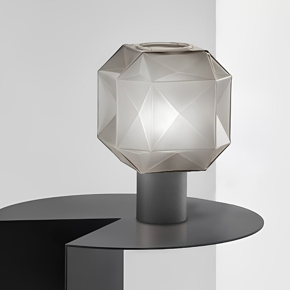 Anouk | Table Lamp | Smoke Gray Glass Shade, E27, 1-Light | Modern Retro