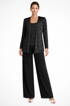 Lena | Women's Evening Set | Three-Piece, Wide-Leg Trousers | XS–2XL