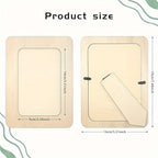 Ondina | Photo Frames Set | 10 Wooden DIY Frames | 15.24 cm, Light Beige
