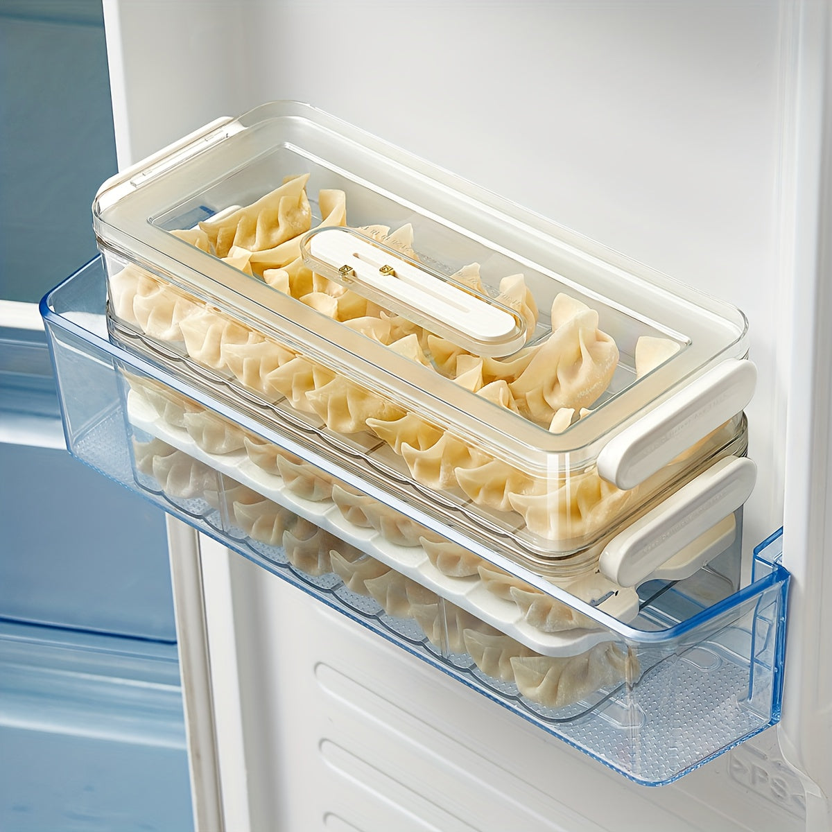 Cassia | Refrigerator Storage Box | Food-Safe PET Container | Single & Double Layer