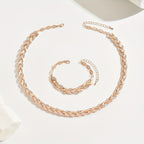 Pearl | Women Fishtail Necklace Glass Rhinestone