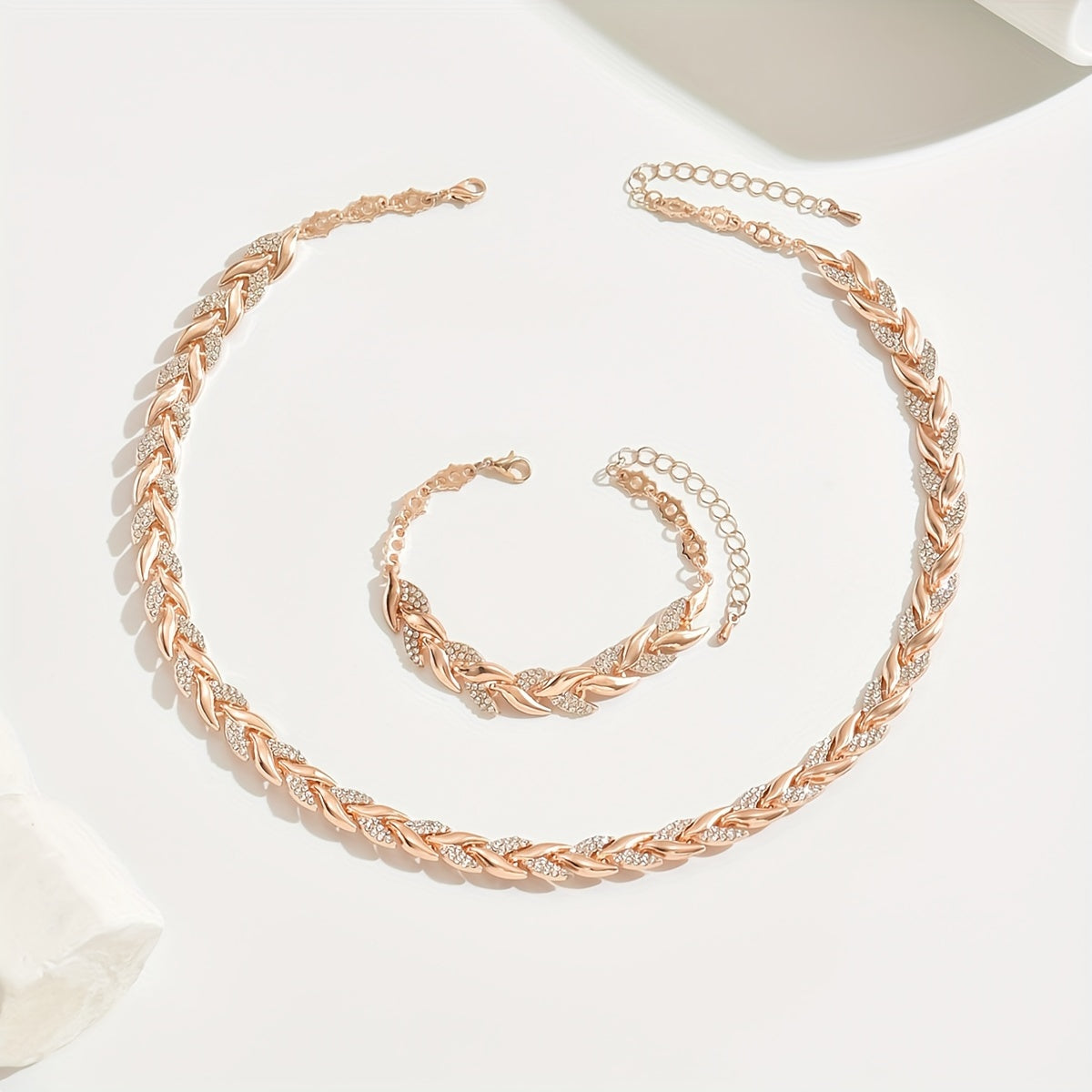 Pearl | Women Fishtail Necklace Glass Rhinestone