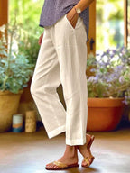 Linen Pants Women Relaxed Fit Lightweight Wide Leg | Reva