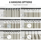 Esme | Sheer Curtains | White Striped, Voile, Light-Filtering | Living Room