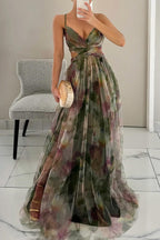 Floral Dress Women Long Maxi Length Flowy Lightweight Breathable