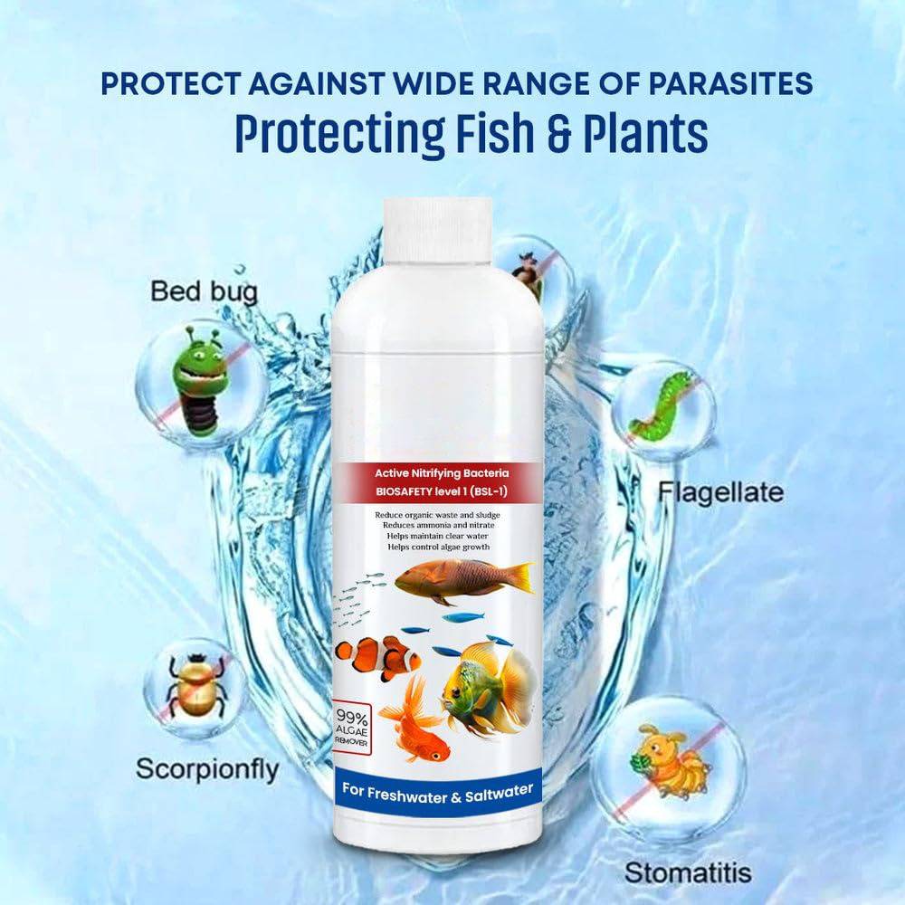 Bexcellent | 3 Pack Fish Tank Cleaner Liquid Water Purifier