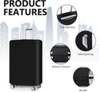 Reva | Luggage Cover Set | 3-Piece, Stretchable, Anti-Tear, Black | S M L