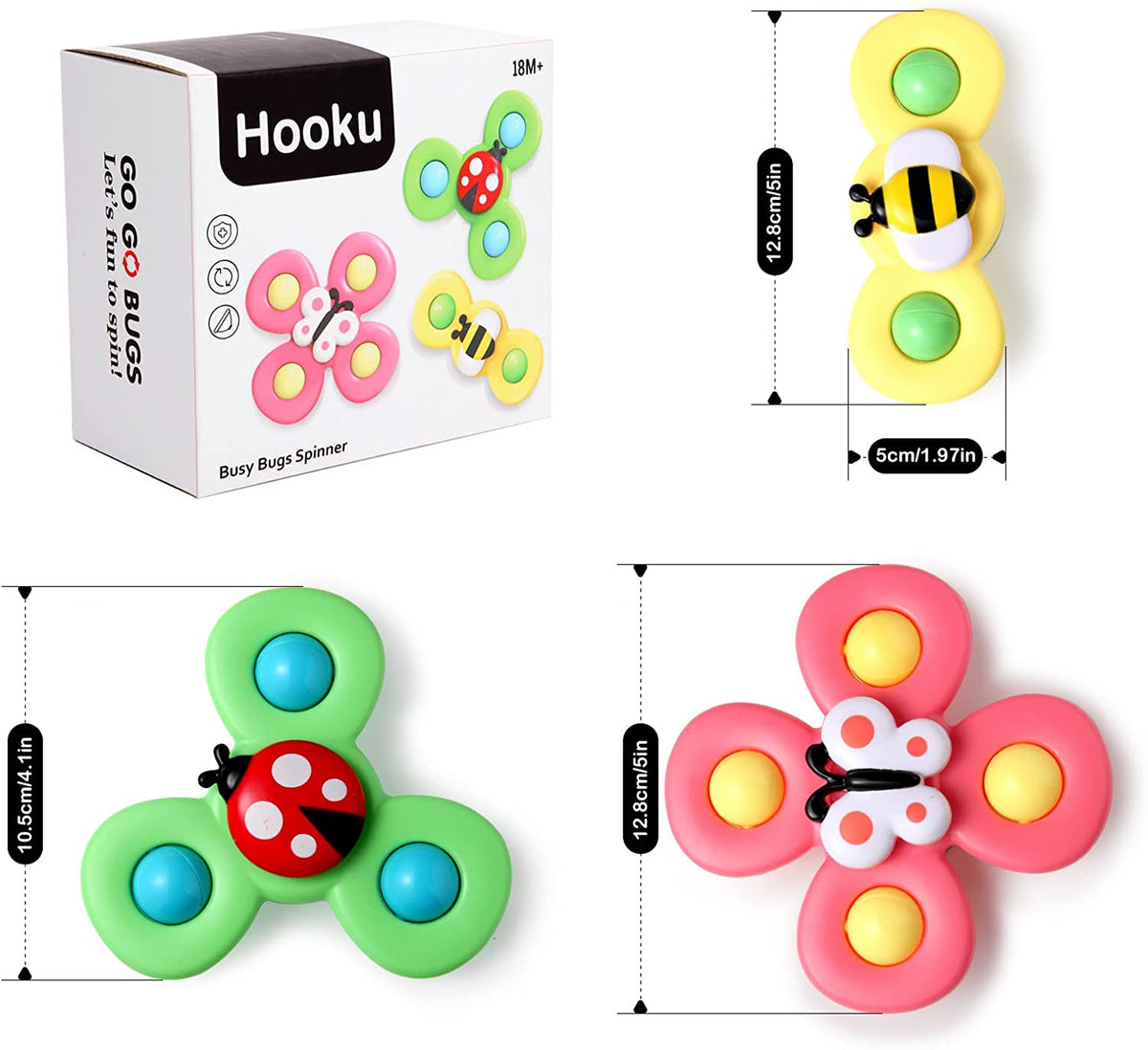 Pearl | Bath Toy Spinner | Makes Bath Time Fun | Sensory, BPA-Free
