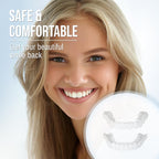 Delphine | Clip-On Veneers | Upper & Lower Set | Snap-On Smile Cover