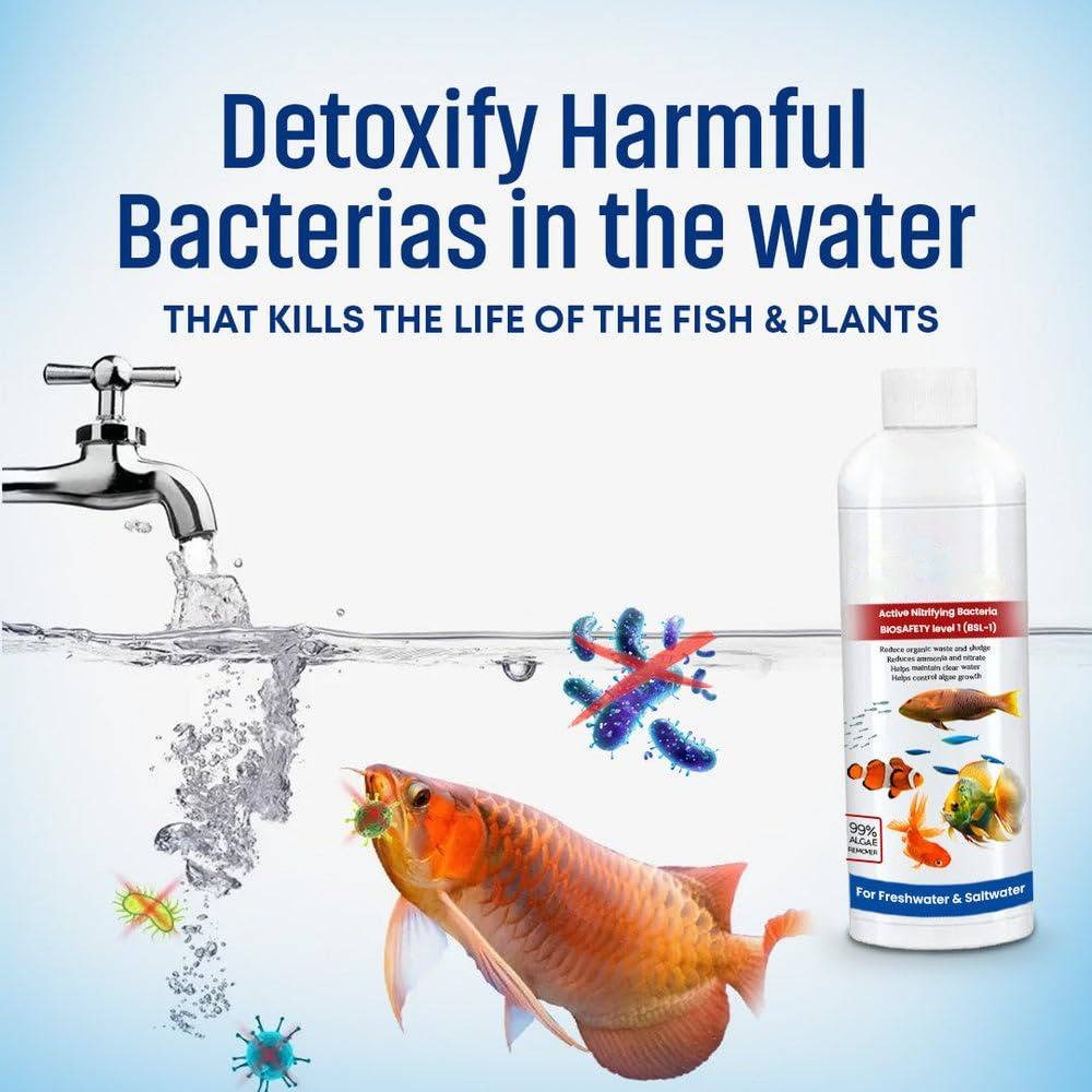 Bexcellent | 3 Pack Fish Tank Cleaner Liquid Water Purifier