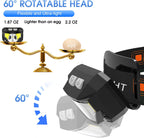 Tamsin | LED Headlamp 2-Pack | Rechargeable, Motion Sensor | 1200 Lumen, IPX4
