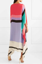 Linnea | Women Geometric Print Kaftan Batwing Sleeve Maxi Dress