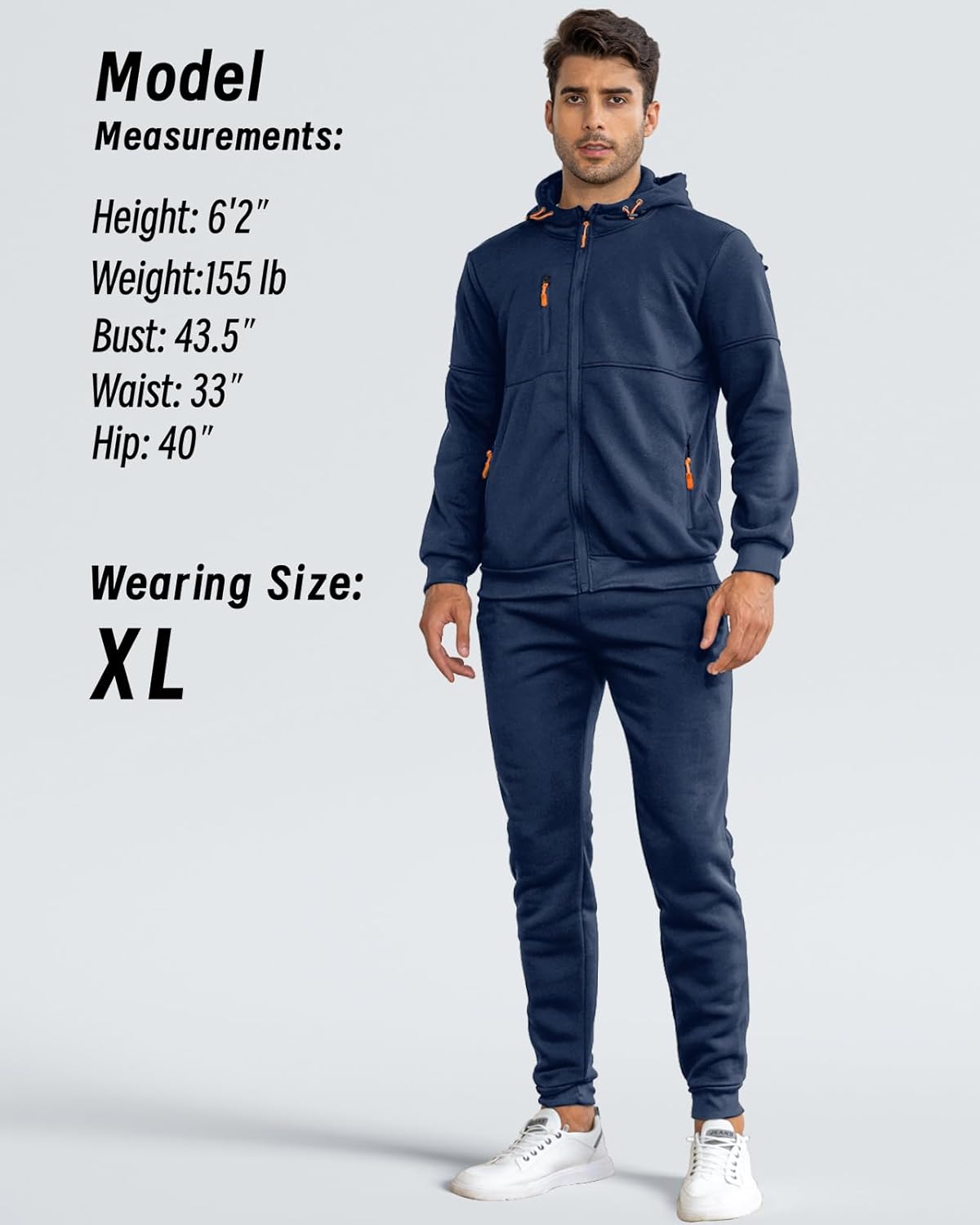 Sabine | Men's Tracksuit Set | Slim Fit, Lightweight | Breathable, Casual