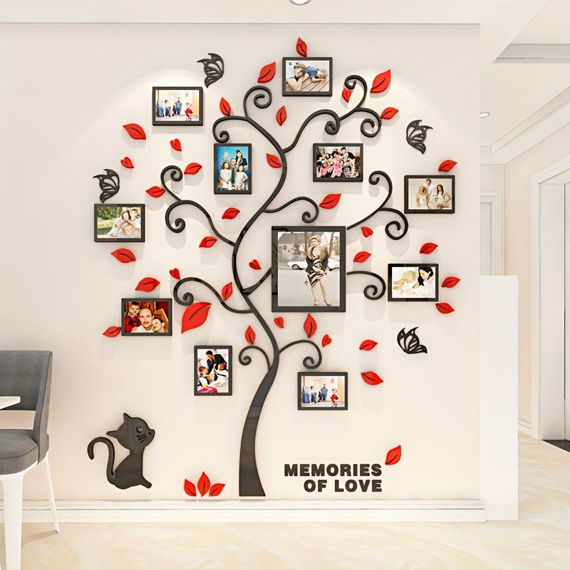 Thea | Photo Frame Wall Decor | 3D Acrylic Photo Tree | Self-Adhesive