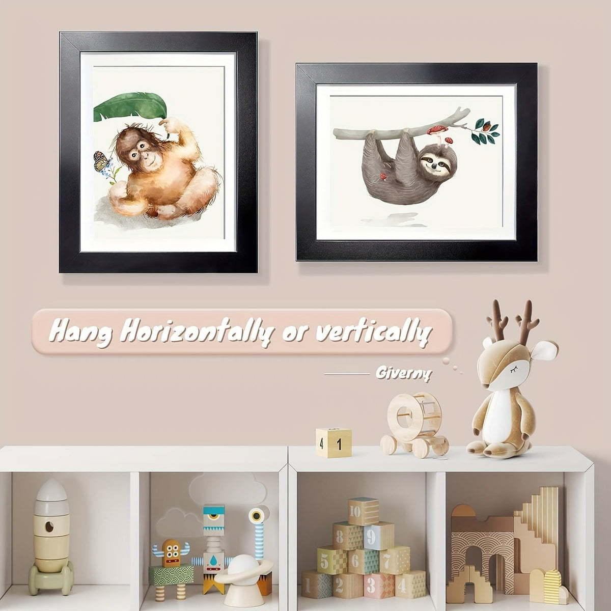 Sorrel | Children's Art Frame | A4 Front Opening, Flip Frame | Wood