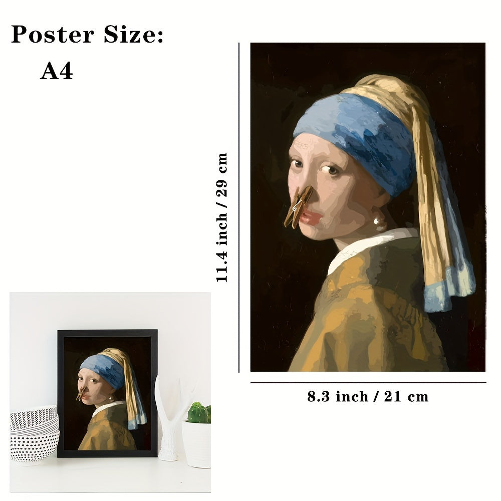 Neela | Bathroom Wall Poster | Funny, Waterproof | 15.7"x11.4"