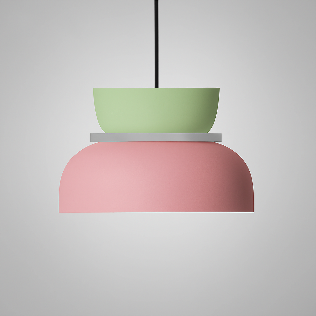 Mira | Pendant Light | Nordic Dome, Dual-Tone, LED, Zinc Alloy | 1-Light