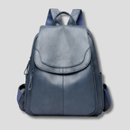 Una | Women's Leather Backpack | Anti-Theft, Embossed | Multi-Pocket