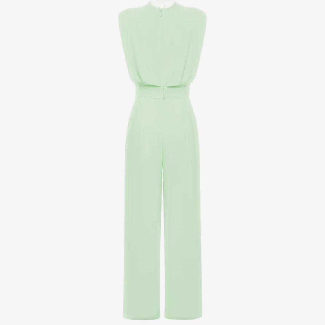 Delphine | Women's Jumpsuit | Belted Waist, Minimalist | Elegant